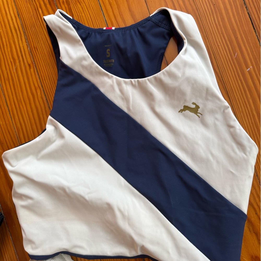 Tracksmith Bell Lap Top - Small - Blue/White